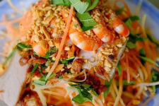 Salad hoa chuối với tôm